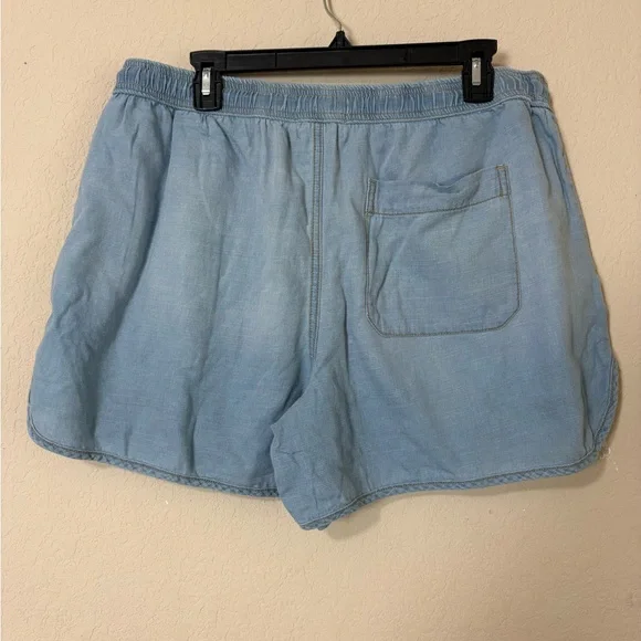 Urban Outfitters BDG Adriane Light Blue Relaxed Drawstring Shorts Size Large NWT - Picture 8 of 16